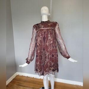 The Jet Set Diaries Labyrinth Paisley Mini Dress, BNWT, Size M